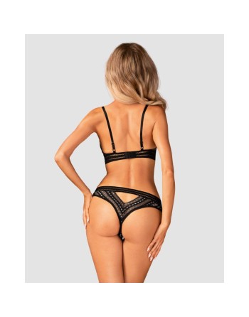 tendance sensuelle : natilya ensemble 2 pcs  noir de la marque obsessive 