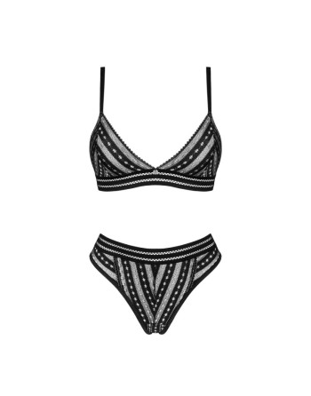 tendance sensuelle : natilya ensemble 2 pcs  noir de la marque obsessive 