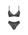 tendance sensuelle : natilya ensemble 2 pcs  noir de la marque obsessive 