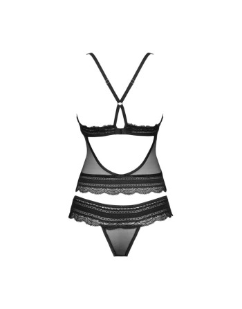 tendance sensuelle : ivannes ensemble 2 pcs  noir de la marque obsessive 