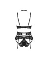 tendance sensuelle : alessya ensemble 3 pcs  noir de la marque obsessive 