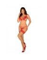 tendance sensuelle : mellania ensemble 2 pcs  rouge de la marque obsessive 