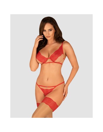 tendance sensuelle : mellania ensemble 2 pcs  rouge de la marque obsessive 