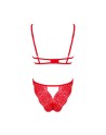 tendance sensuelle : mellania ensemble 2 pcs  rouge de la marque obsessive 