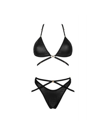 tendance sensuelle : cobra nive ensemble 2 pcs  noir de la marque obsessive 