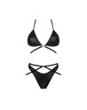 tendance sensuelle : cobra nive ensemble 2 pcs  noir de la marque obsessive 