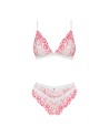 tendance sensuelle : bloomys ensemble 2 pcs  rose de la marque obsessive 