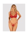 tendance sensuelle : lonesia ensemble 2 pcs  rouge de la marque obsessive 