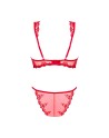 tendance sensuelle : lonesia ensemble 2 pcs  rouge de la marque obsessive 