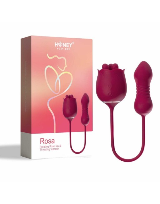 rosa  vibromasseur rotatif & va et vient