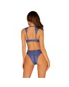 tendance sensuelle : giselia ensemble 2 pcs  bleu de la marque obsessive 