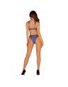 tendance sensuelle : giselia ensemble 2 pcs  bleu de la marque obsessive 