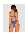 tendance sensuelle : giselia ensemble 2 pcs  bleu de la marque obsessive 