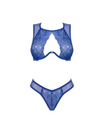 tendance sensuelle : giselia ensemble 2 pcs  bleu de la marque obsessive 