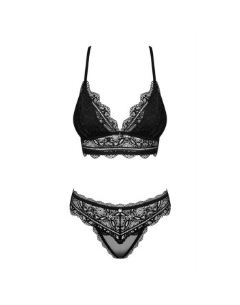 tendance sensuelle : ensemble 2pcs noir renelia de la marque obsessive 