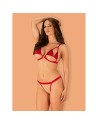 tendance sensuelle : ensemble 2 pcs rouge rubinesa de la marque obsessive 