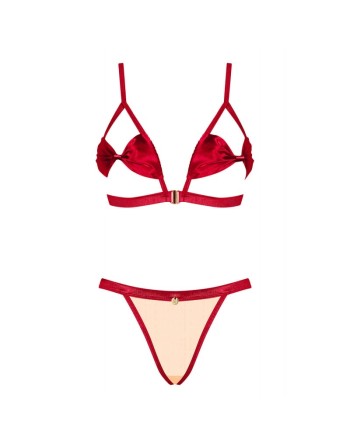 tendance sensuelle : ensemble 2 pcs rouge rubinesa de la marque obsessive 