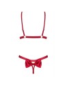 tendance sensuelle : ensemble 2 pcs rouge rubinesa de la marque obsessive 