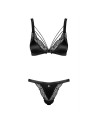 tendance sensuelle : ensemble 2pcs noir eloissas de la marque obsessive 