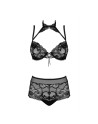 tendance sensuelle : ensemble 2pcs noir elizenes de la marque obsessive 