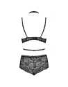 tendance sensuelle : ensemble 2pcs noir raquelia de la marque obsessive 