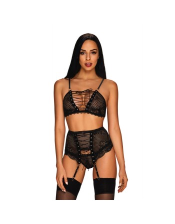 tendance sensuelle : ensemble 3 pcs noir basitta de la marque obsessive 