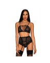 tendance sensuelle : ensemble 3 pcs noir basitta de la marque obsessive 