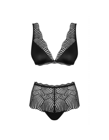 tendance sensuelle : ensemble 2pcs noir klarita de la marque obsessive 