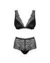 tendance sensuelle : ensemble 2pcs noir klarita de la marque obsessive 