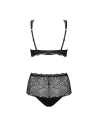 tendance sensuelle : ensemble 2pcs noir klarita de la marque obsessive 