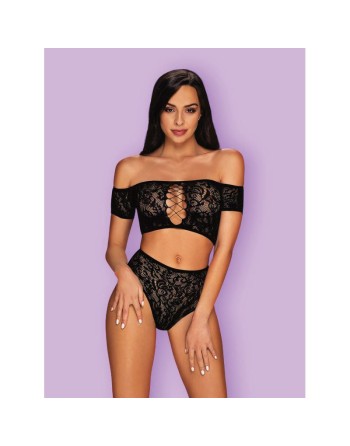  lingerie tendance sensuelle : ensemble 2 pcs obsessive inessita