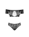  lingerie tendance sensuelle : ensemble 2 pcs obsessive inessita