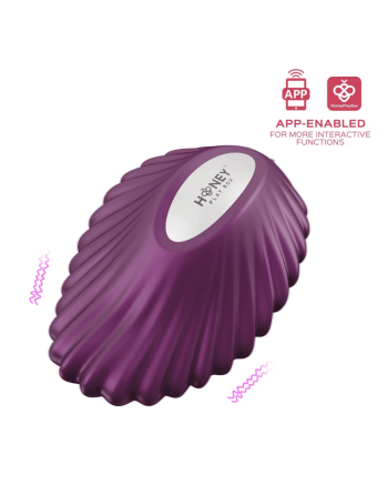 pearl violet  vibromasseur magnétique contrôlé par application