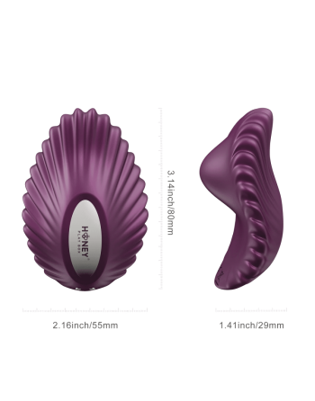 pearl violet  vibromasseur magnétique contrôlé par application