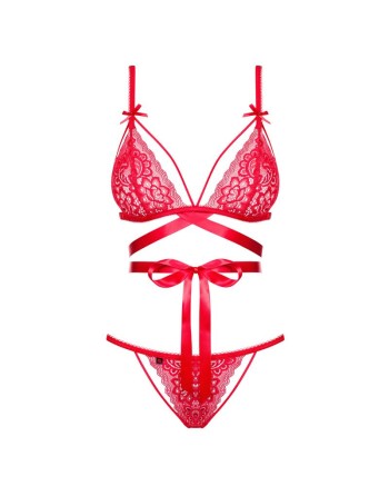 ensemble 2 pièces lovlea rouge de la marque de lingerie sexy obsessive