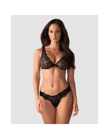 ensemble noir de la collection luvea de la marque obsessive lingerie