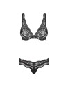 ensemble noir de la collection luvea de la marque obsessive lingerie