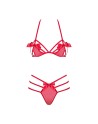 ensemble rouge de la marque obsessive lingerie