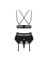  lingerie sexy : ensemble 3 pcs noir lolitte obsessive