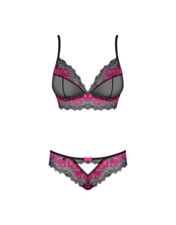 tulia ensemble 2 pcs  noir & fuchsia