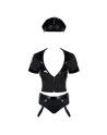  déguisement sexy : police set costume 6 pièces  noir