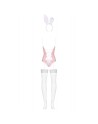  lingerie costume lapin 4 pcs rose