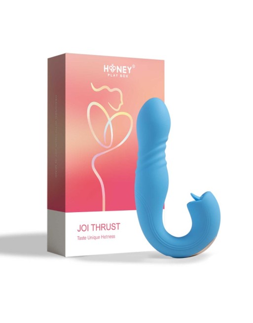 joi thrust bleu  vibromasseur contrôlé par application honey play box