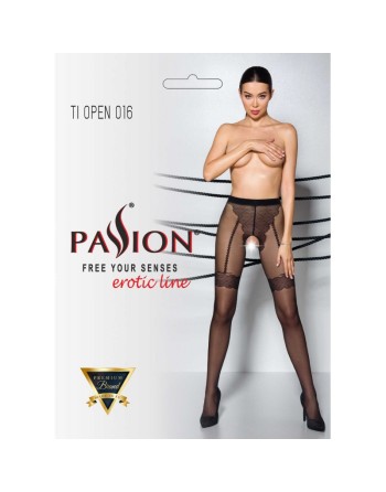 tendance sensuelle : collants ouverts noirs tiopen 016 de chez passion