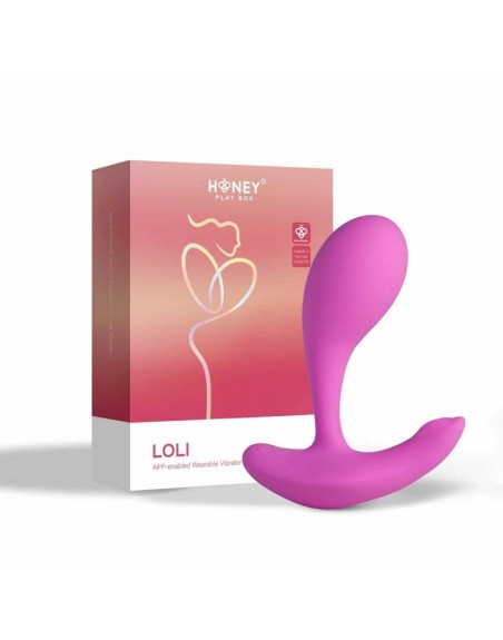 loli vibromasseur avec application pour le point g et le clitoris honey play box