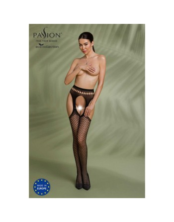 tendance sensuelle : collant ecologique noir eco s002 de chez passion