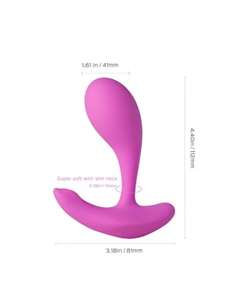 loli vibromasseur avec application pour le point g et le clitoris honey play box