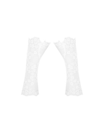 votre  en lingerie tendance sensuelle vous présente heavenlly gants  blanc obsessive