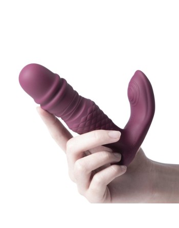 ryder  vibromasseur et va et viens double stimulation avec application honey play box