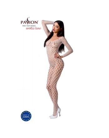 bodystocking blanc et sexy bs077w de la marque passion lingerie